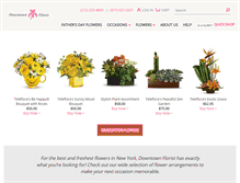 Tablet Screenshot of downtownflorist1.com